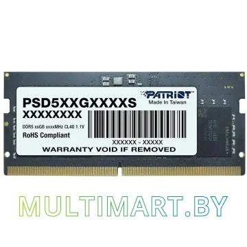 Оперативная память Patriot Signature 8GB DDR5 PC5-38400 (PSD58G480041S)